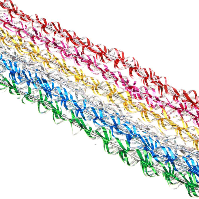 СНОУ БУМ Мишура закрученная, 2x150 см, ПВХ, 6 цветов