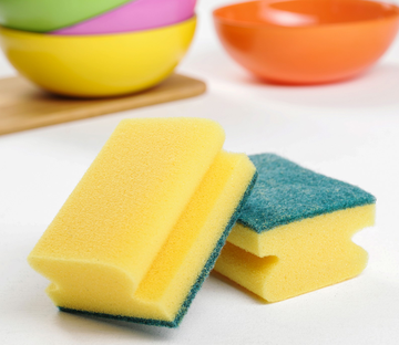 Губка для посуды ДУЭТ (2шт/уп)  90*70*42мм