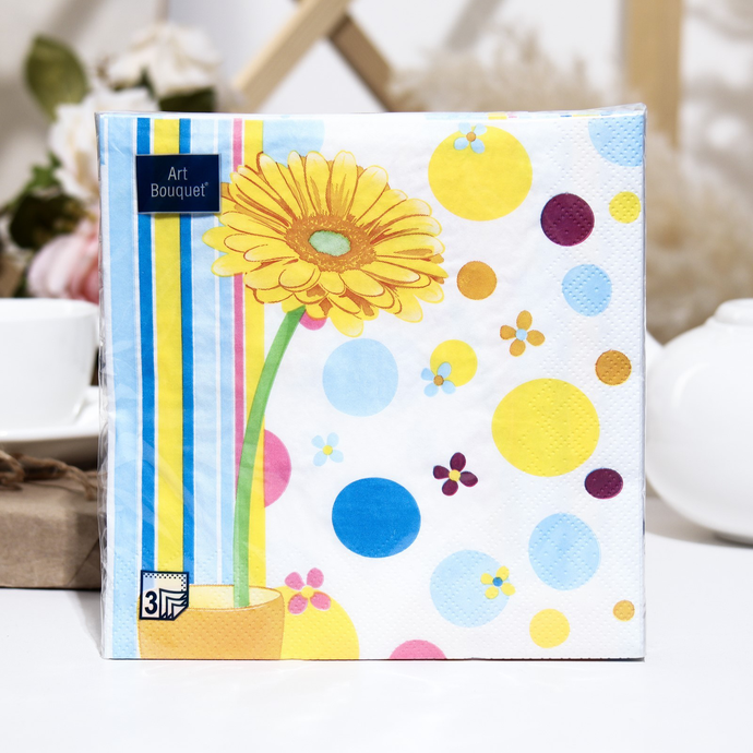 Салфетки Art Bouquet  "Джинс" 33х33 , 3 слоя .20л/вл.12