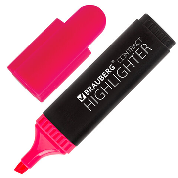 Текстовыделитель, розовый, линия 1-5 мм