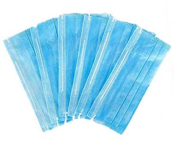 Маска медицинская одноразовая трехслойная