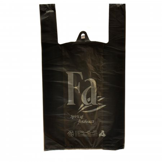 Пакет майка  Fa (30+14*50) 22мкм черная*100/20