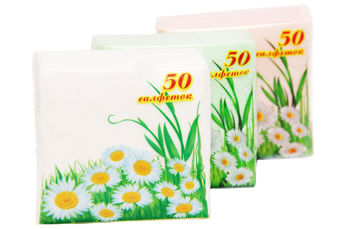 Салфетка "Ромашка" тонир. 23х23 50 л./40
