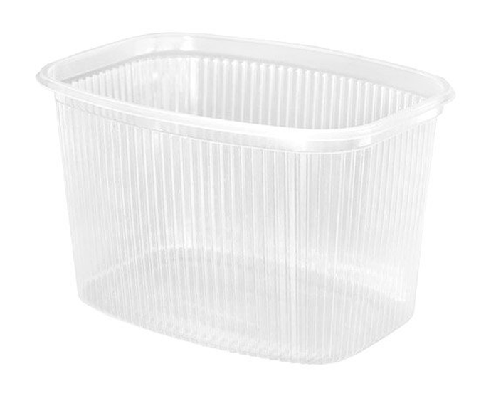 Контейнер прямоугольный 750 мл, 139*102*86 мм, с ребрами ПП*50/500