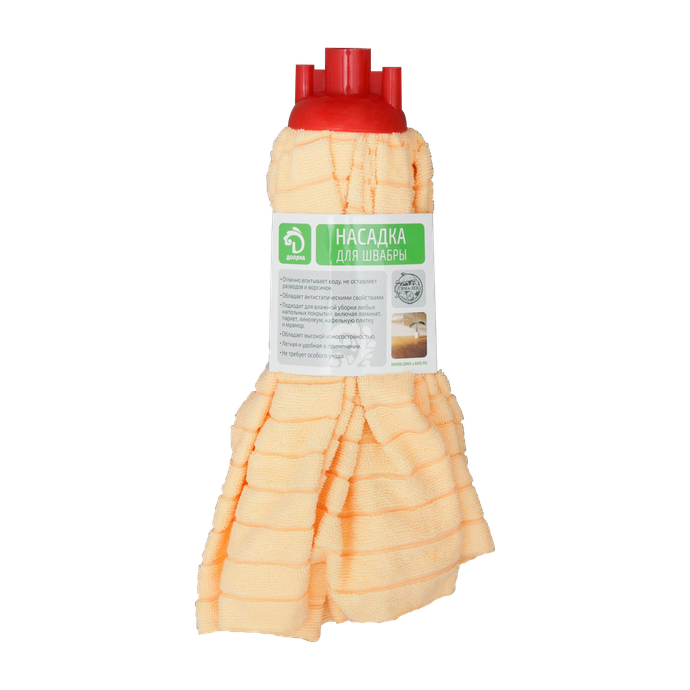 Насадка для швабры Доляна "Юбочка цельная" микрофибра, 150г. Микс