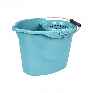 Ведро с отжимом МОП Voque 12л небесный