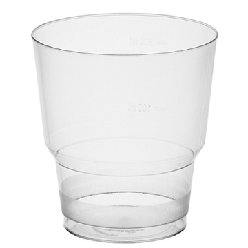 Стакан "КРИСТАЛ 200мл ПРОЗРАЧНЫЙ/50/1000 или 25/600