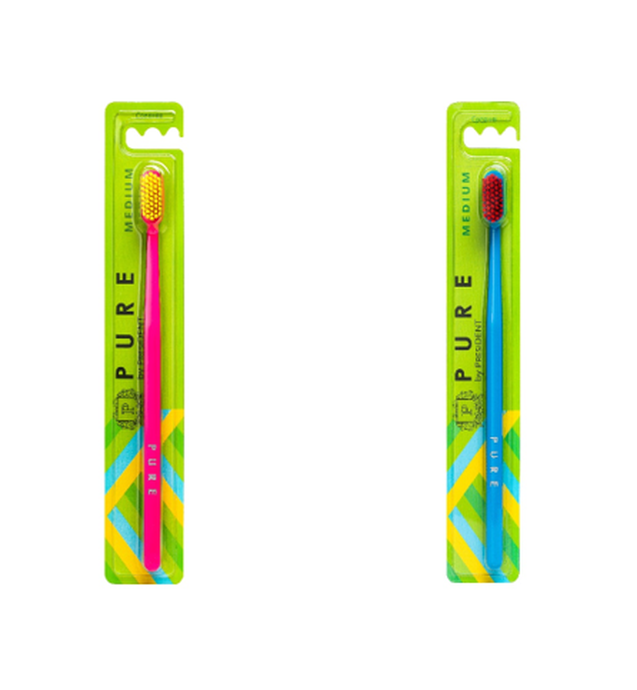 Зубная щетка "PRESIDENT®" PURE MEDIUM арт. 584 (Цвет в ассортименте)