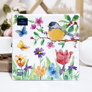 Салфетки Art Bouquet  "Весенняя фантазия" 33х33 , 3 слоя .20л/вл.12