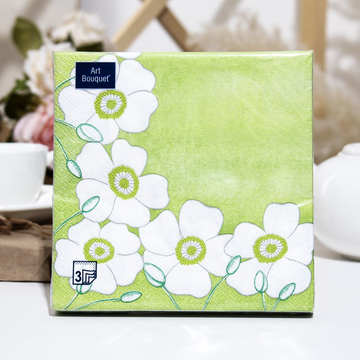 Салфетки Art Bouquet "Акварельный цветок" 33х33 ,3 слоя .20л /вл.12