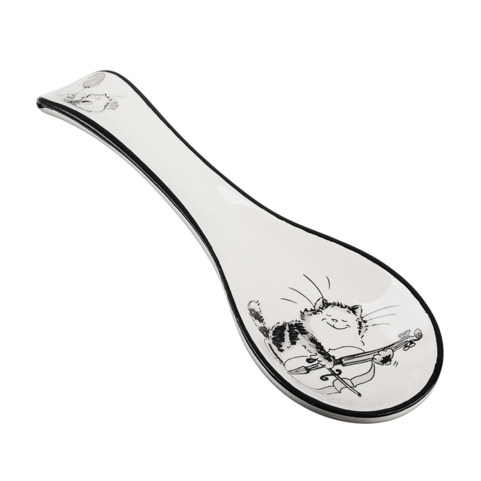 MILLIMI Забавные коты Подставка для ложки 22x7x3см, керамика