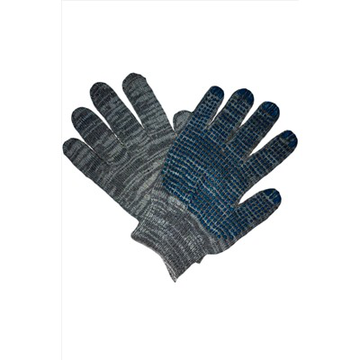 Перчатки 10 класс (6) с ПВХ графит