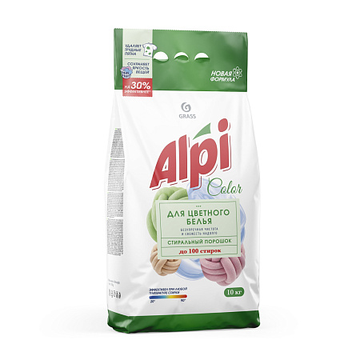 Средство моющее синтетическое порошкообразное GRASS "Alpi Color" 10 кг, 126018