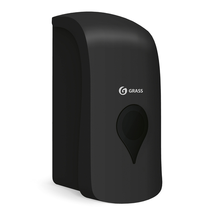 Пластиковый диспенсер ручной для жидкого мыла черный GRASS IT-0638