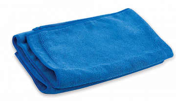 Тряпка микрофибра 75х100 синий плотность 320, ультразвук