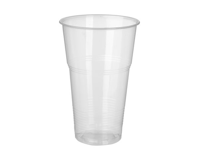 Стакан пластиковый Стандарт/Э,500мл, РР,прозр. 50шт/уп, 1000/кор