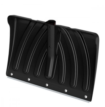 Лопата снеговая усилиненная пласт. "Крепышок"  440х315мм с оцинк. планкой без черенка