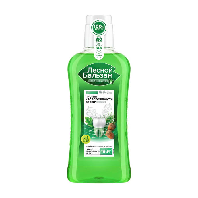Лесной бальзам  400мл Ополаскиватель д/рта  Кора дуба Пихта   *6*12* / 192 / 1344