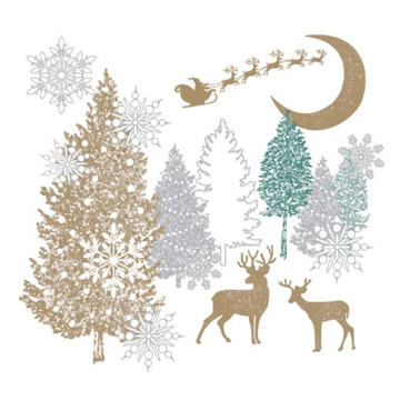 Салфетки бумажные декоративные 20л, Bouquet Home Collection Classic, 3хсл., "Золотой месяц"